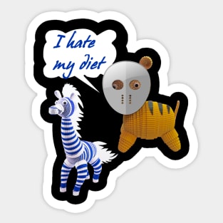 I hate my diet Sticker